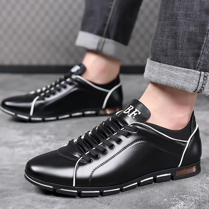 55 faux leather sneakers