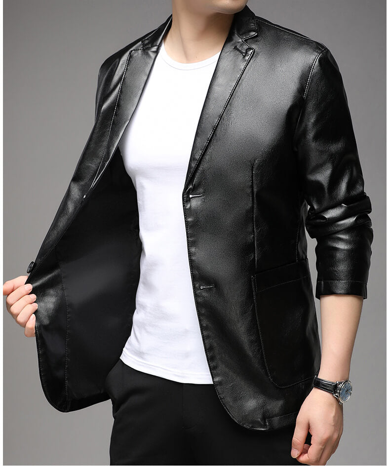 118 faux leather jacket