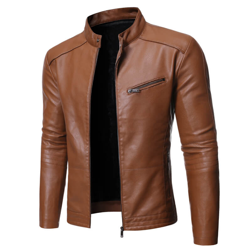 124 faux leather jacket