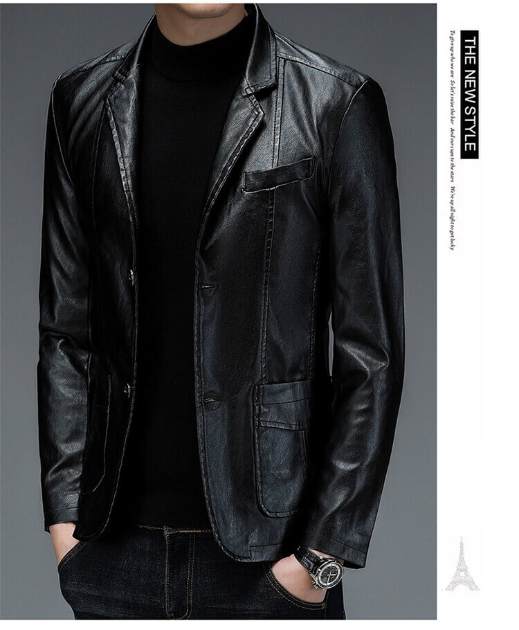 121 faux leather jacket