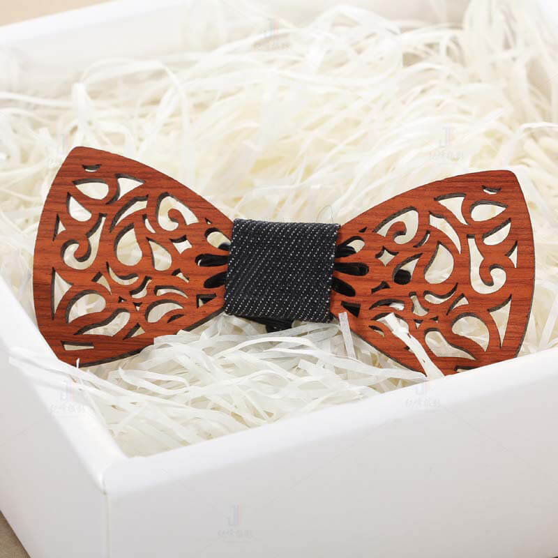 385 wooden bow tie