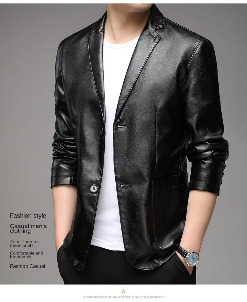 118 faux leather jacket