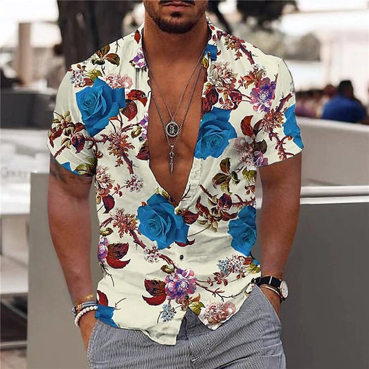 232 Sexy floral shirt
