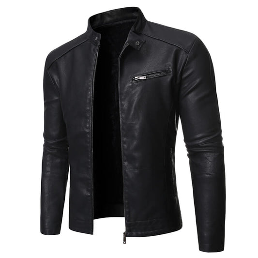 124 faux leather jacket