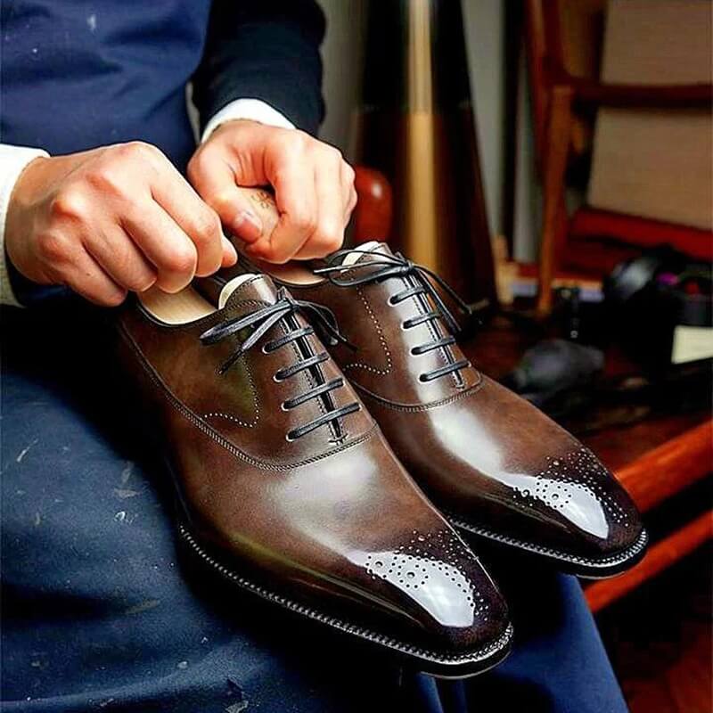 51 Oxford PU Leder Schuhe